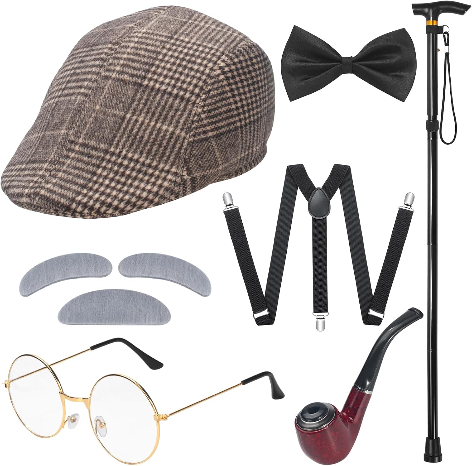 Men'S Accessories In The 1920S - ชุดนักเรียน 100 วัน, ชุดคุณปู่, อุปกรณ์เสริมคุณปู่, หมวกเบเร่ต์,