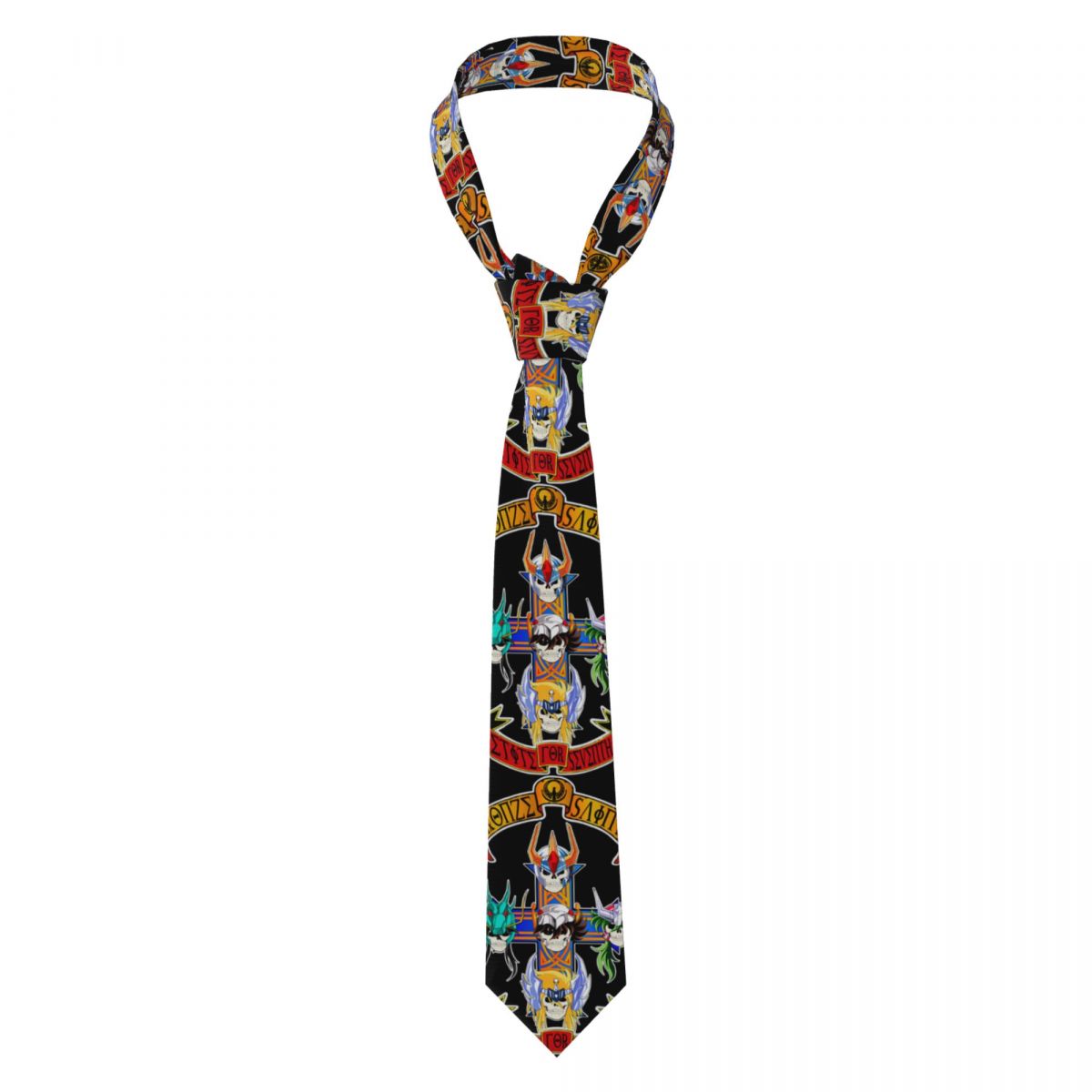 Men'S Accessories Office - เนคไทแฟชั่นลายการ์ตูนเซนต์เซย่า สำหรับผู้ชาย ผ้าไหม สำหรับใส่ทำงาน