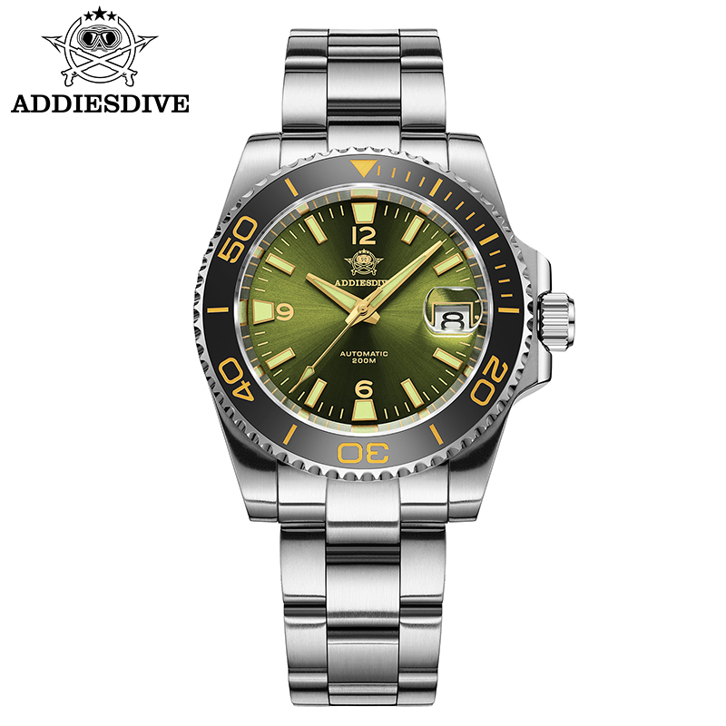 Young Men'S Accessories - ADDIESDIVE ใหม่ดําน้ําของขวัญนาฬิกาผู้ชาย 8215 อัตโนมัติ Sapphire AR