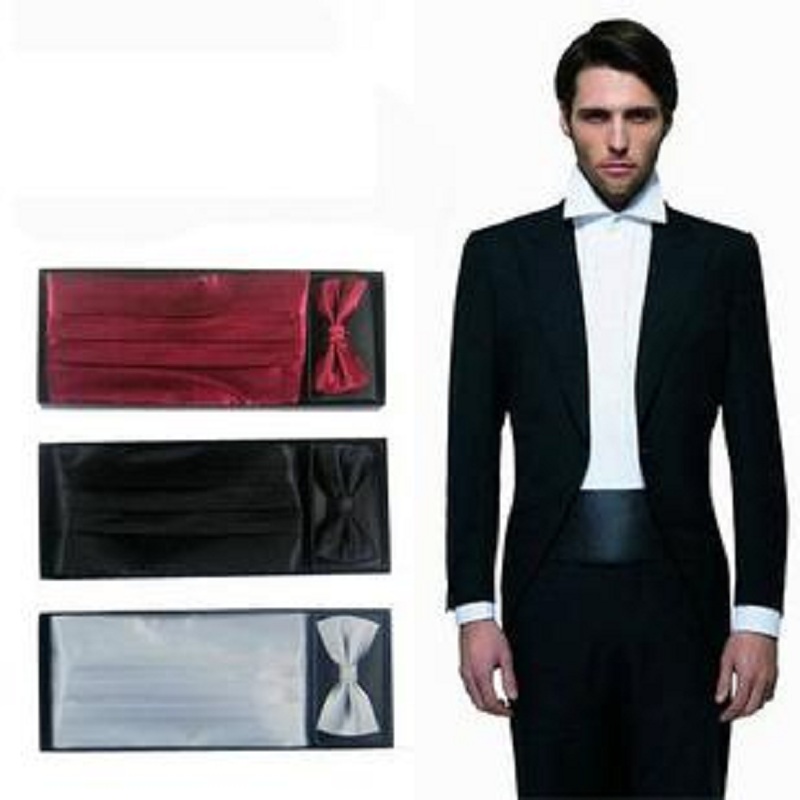 Neck Tie Set Box - ชุดเนคไทโบว์ไทแบบเรียบสำหรับผู้ชาย พร้อมผ้าคาดเอว ผ้าเช็ดหน้า ผ้าพันคอ และเข็มขัด บรรจุในกล่องของขวัญ