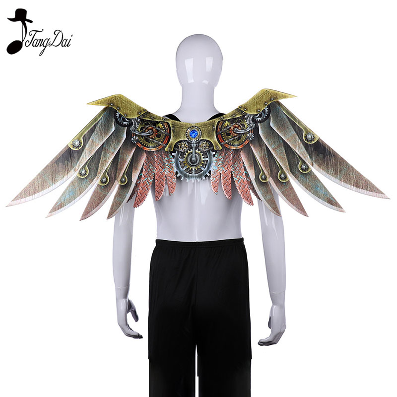 Men Accessories Unique - Burning Man Carnival Partyผู้ใหญ่ที่ไม่ซ้ำกันตกแต่งSteam PunkปีกSteampunkอุปกรณ์เสริมอะนิเมะคอสเพลย์