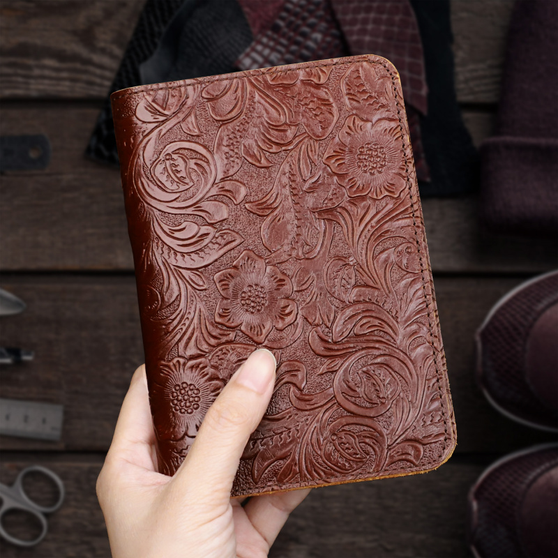 Men'S Accessories Wallet - ซองใส่พาสปอร์ตหนังแท้ กระเป๋าเดินทางสำหรับผู้ชายและผู้หญิง ซองใส่เอกสารเดินทางหนังแท้