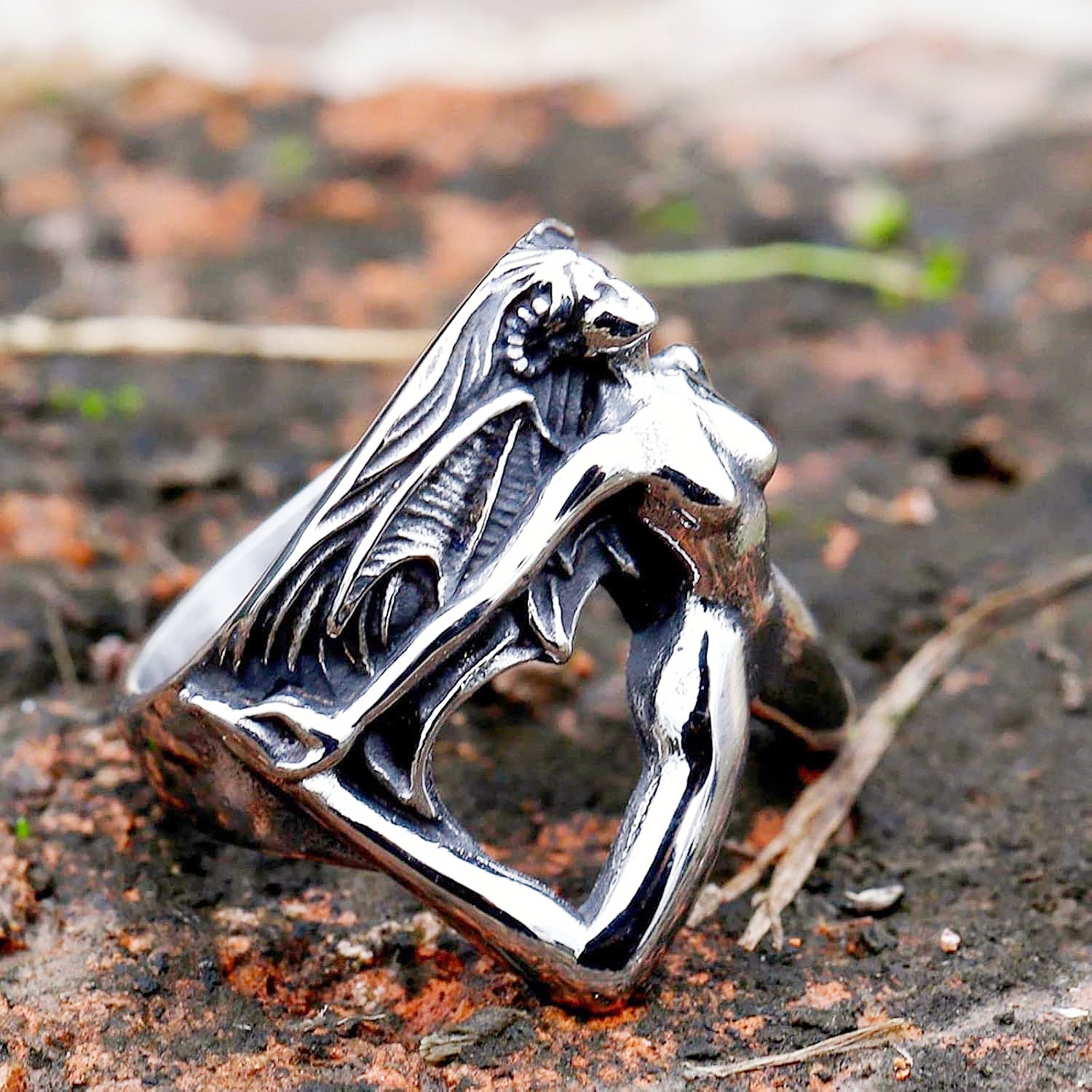 Men Accessories Bd - แหวนโลหะผสมสไตล์เรโทรสำหรับผู้ชาย ดีไซน์รูปทรงอวัยวะเทพธิดา เซ็กซี่และมีเสน่ห์ เครื่องประดับมือแบบเฉพาะบุคลิก