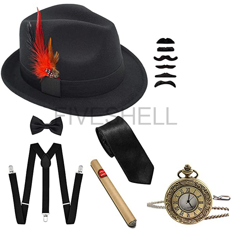 Men'S Accessories In The 1920S - ชุดชุดอุปกรณ์สไตล์แกสบี้สำหรับผู้ชายอายุ1920ปี, ชุดคอสตูมสุภาพบุรุษ20วินาทีพร้อมโบว์ผูกโบว์