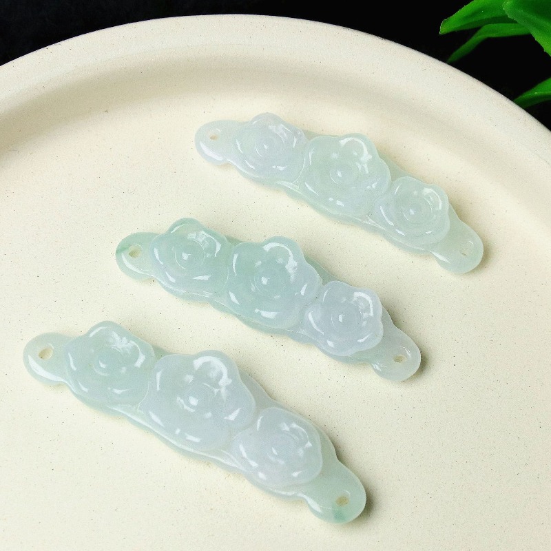 Men'S Accessories Jewelry - 1 ชิ้น จี้หยกธรรมชาติรูปดอกไม้ อุปกรณ์ DIY เครื่องประดับหรูหรา