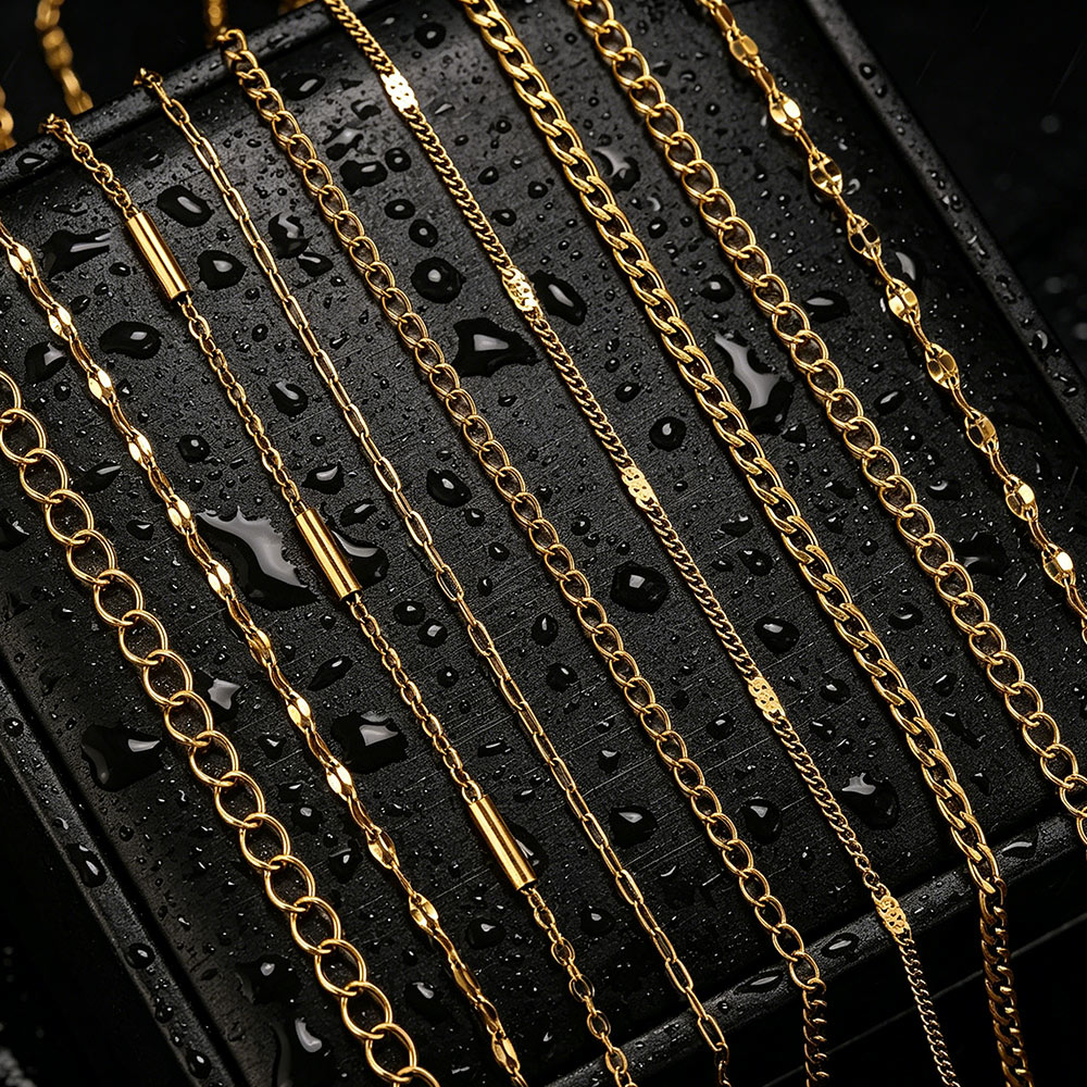 Young Men'S Accessories - โซ่สแตนเลสสตีลยาว 2 เมตร แบบไขว้ สำหรับทำเครื่องประดับ PVD