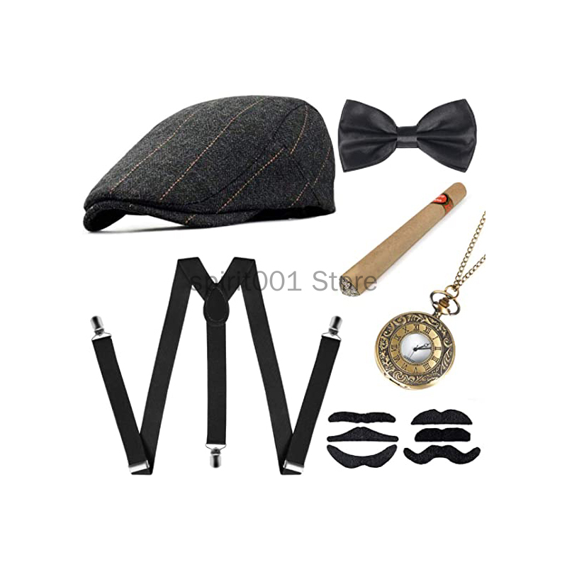 Men'S Accessories In The 1920S - ใหม่ผู้ใหญ่เด็กอุปกรณ์เสริม 1920S Great Gatsby อุปกรณ์เสริมชุด Roaring