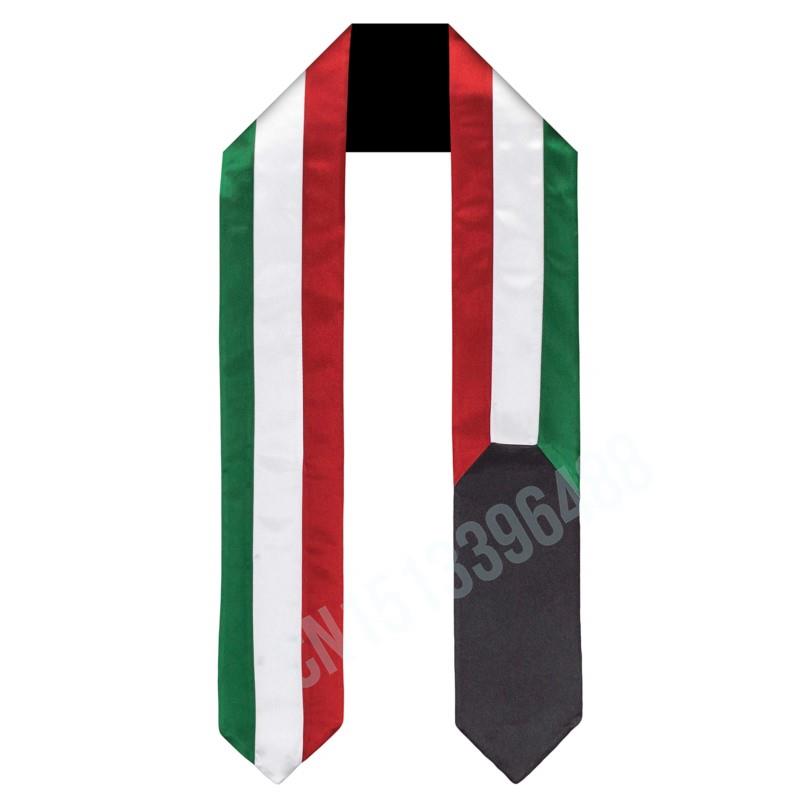 Men Accessories Kuwait - ผ้าพันคอธงคูเวตพิมพ์ลายสายสะพายสำเร็จการศึกษาสตอลการศึกษาต่างประเทศสำหรับผู้ใหญ่ทุกเพศอุปกรณ์เสริมปาร์ตี้