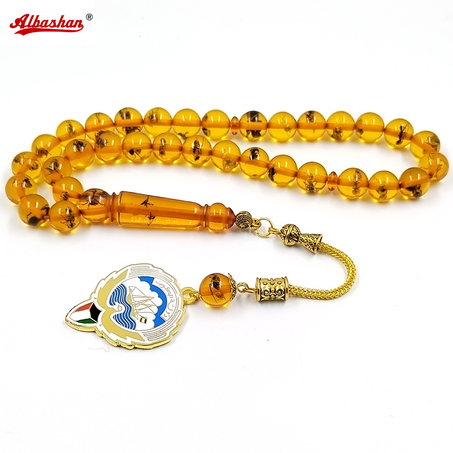 Men Accessories Kuwait - ลูกประคำเรซิ่นแมลง คูเวต จี้ ลูกประคำมุสลิม อุปกรณ์เสริมสำหรับผู้ชาย ลูกปัดมิสบาฮ์