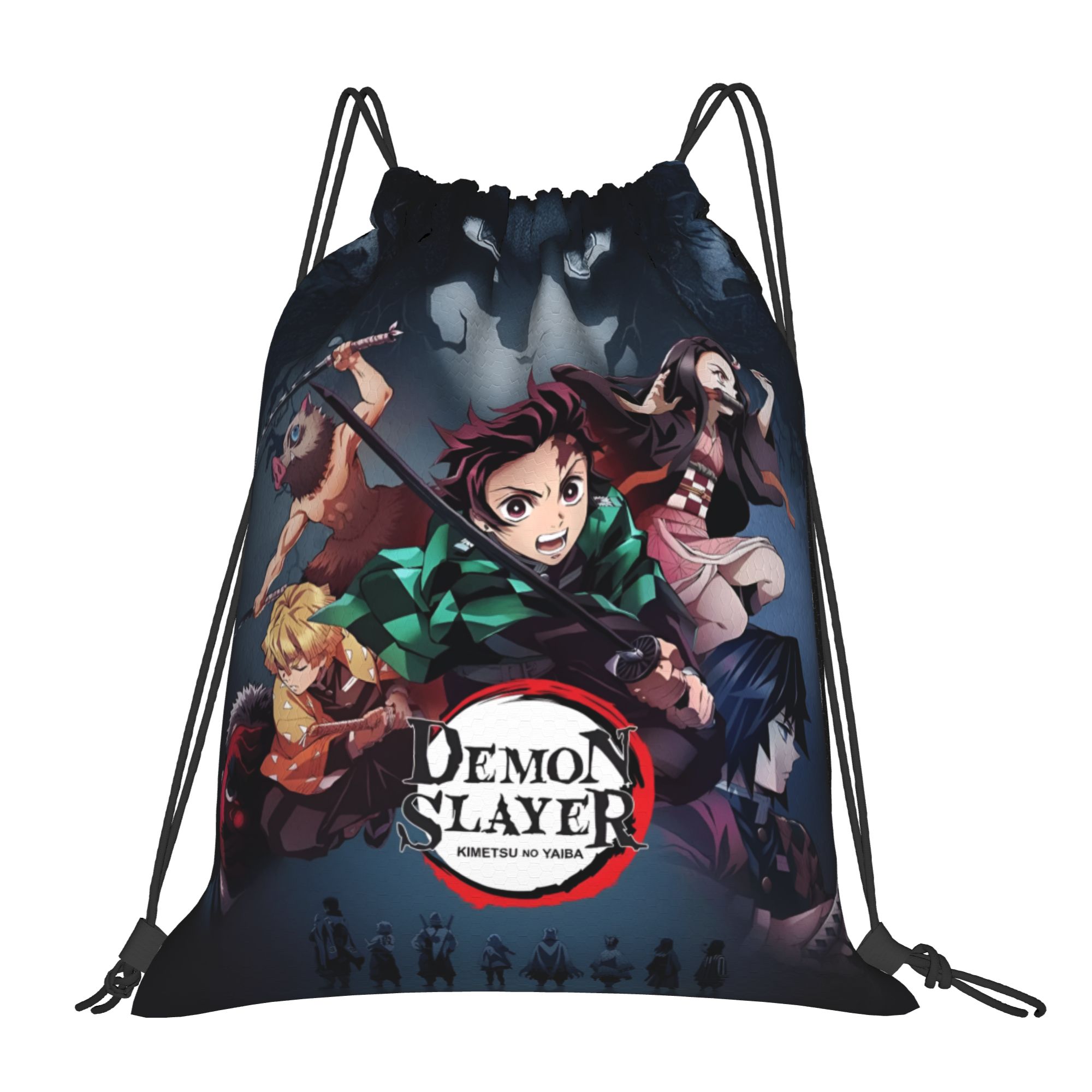 Men Accessories Unique - กระเป๋าเป้สะพายหลังแบบมีเชือกผูก D-Demons Slayers สำหรับผู้หญิงผู้ชาย กระเป๋ากีฬา กระเป๋าใส่ของพกพา