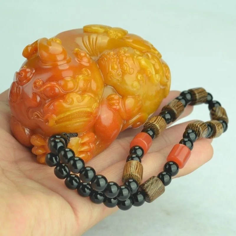Men Accessories For Hand - ธรรมชาติ Huang Longyu Pixiu จี้สร้อยคอสร้อยคอสร้อยคอสร้อยคอสร้อยคอสร้อยคอสร้อยคอสร้อยคอสร้อยคอสร้อยข้อมืออัญมณีแฟชั่นอุปกรณ์เสริมมือแกะสลัก Man