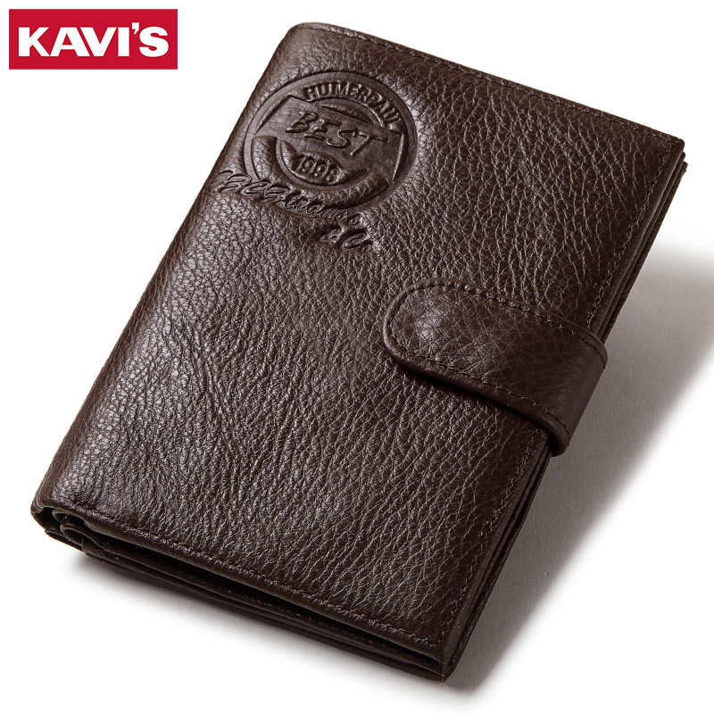 Men'S Accessories Wallet - KAVIS กระเป๋าสตางค์หนังแท้ผู้ชายผู้ถือหนังสือเดินทางกระเป๋าใส่เหรียญ Magic Walet PORTFOLIO MAN