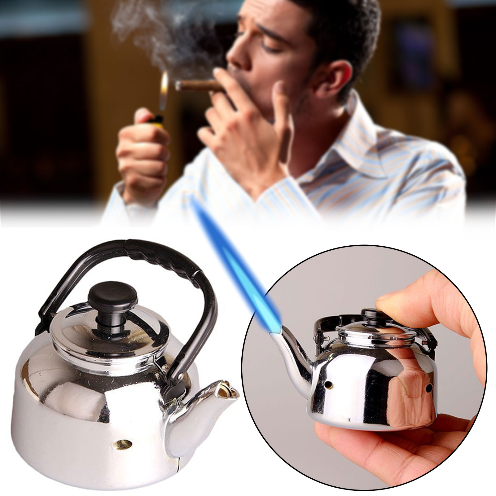 ไฟแช็คกันลมแบบพ่นไฟแรง รูปทรงก - Men Accessories Unique บทวิจารณ์และราคา