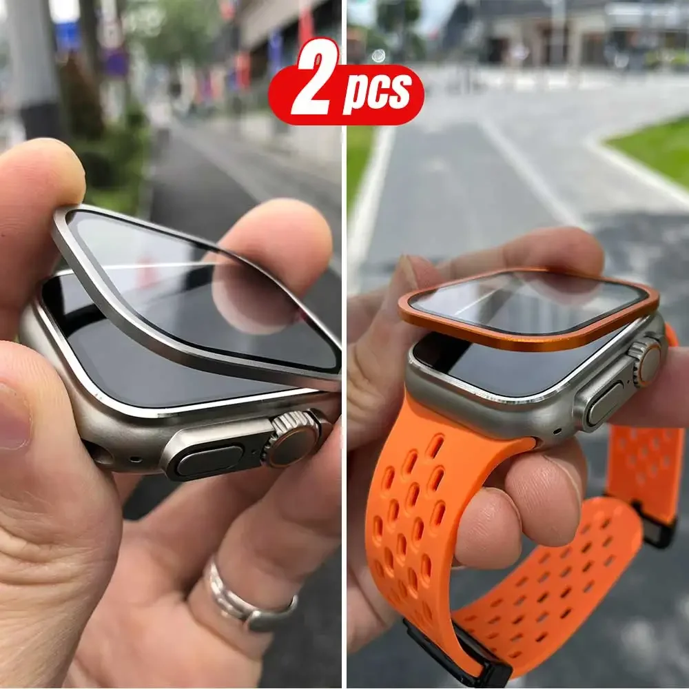 กรอบโลหะไทเทเนียม 2 ชิ้นสําหรั - Men'S Accessories Watches บทวิจารณ์และราคา