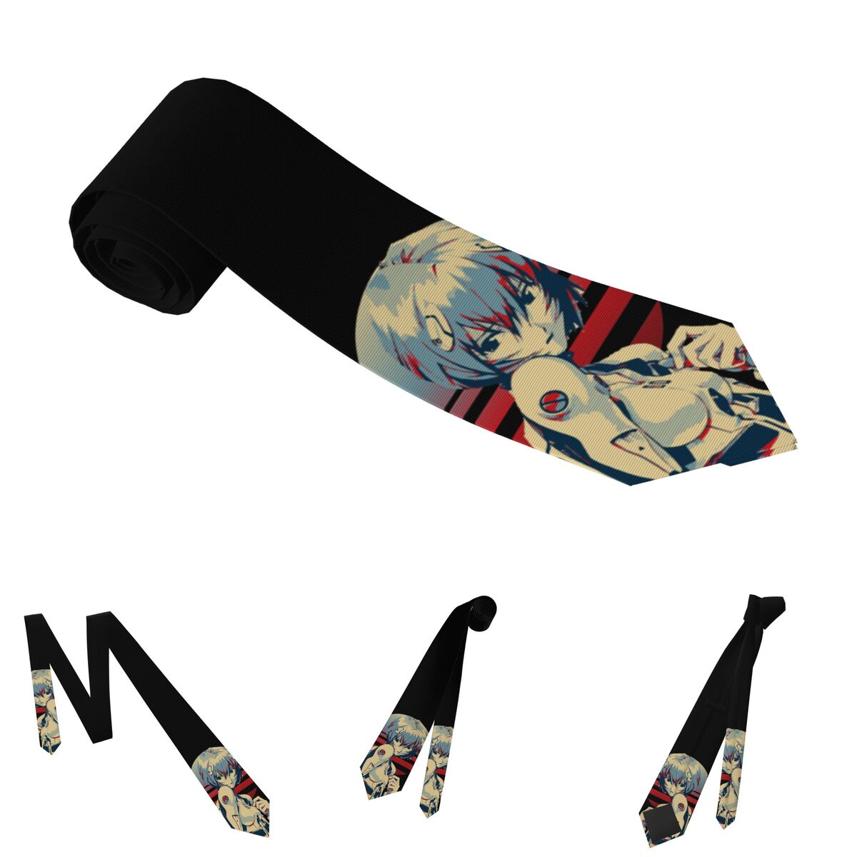 เนคไทคลาสสิก Rei Ayanami ผ้าไห - Men'S Accessories Office บทวิจารณ์และราคา