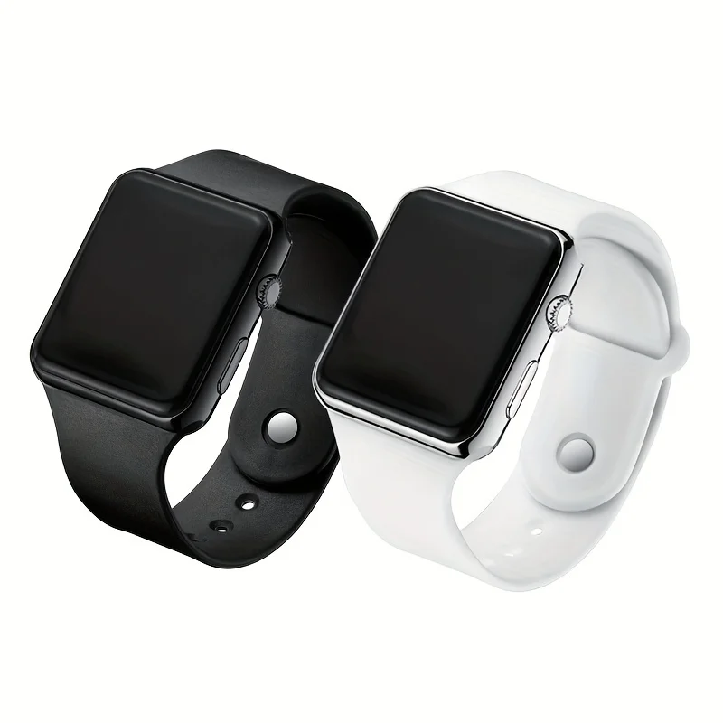 2 ชิ้นคู่นาฬิกาจอแสดงผล LED นา - Men'S Accessories Display บทวิจารณ์และราคา
