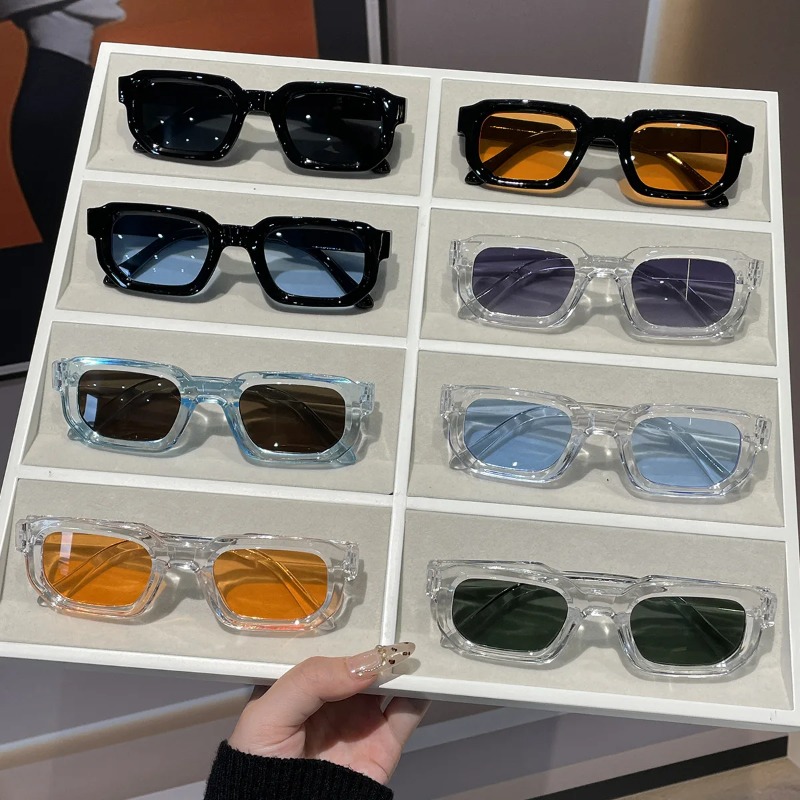แว่นกันแดดทรงเหลี่ยมเล็กสไตล์เ - Men'S Accessories Glasses บทวิจารณ์และราคา