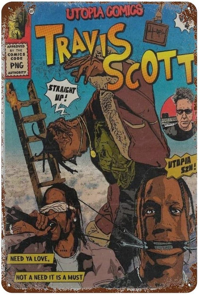โปสเตอร์ Travis-Scott วินเทจ ป - Men'S Accessories Vintage บทวิจารณ์และราคา