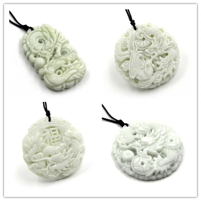 หยกสีขาวธรรมชาติ Dragon Phoeni - Men Accessories For Hand บทวิจารณ์และราคา