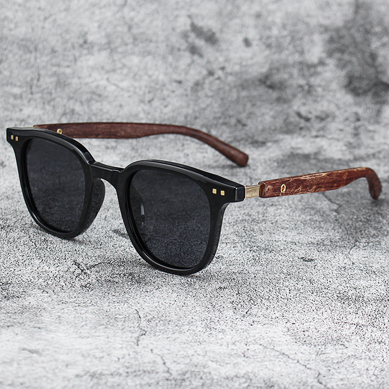 แว่นกันแดดกรอบไม้สไตล์วินเทจสำ - Men'S Accessories Glasses บทวิจารณ์และราคา