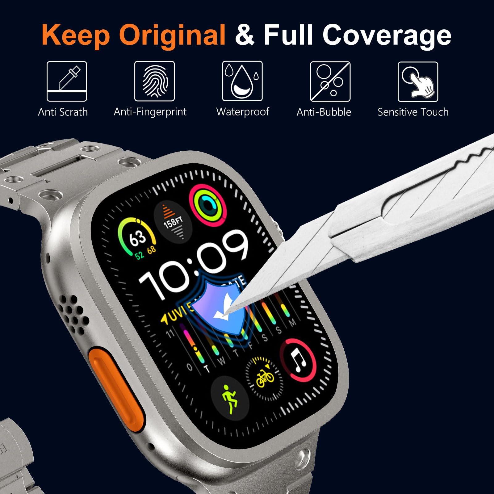กระจกนิรภัยสําหรับ Apple Watch - Men'S Accessories Watches บทวิจารณ์และราคา