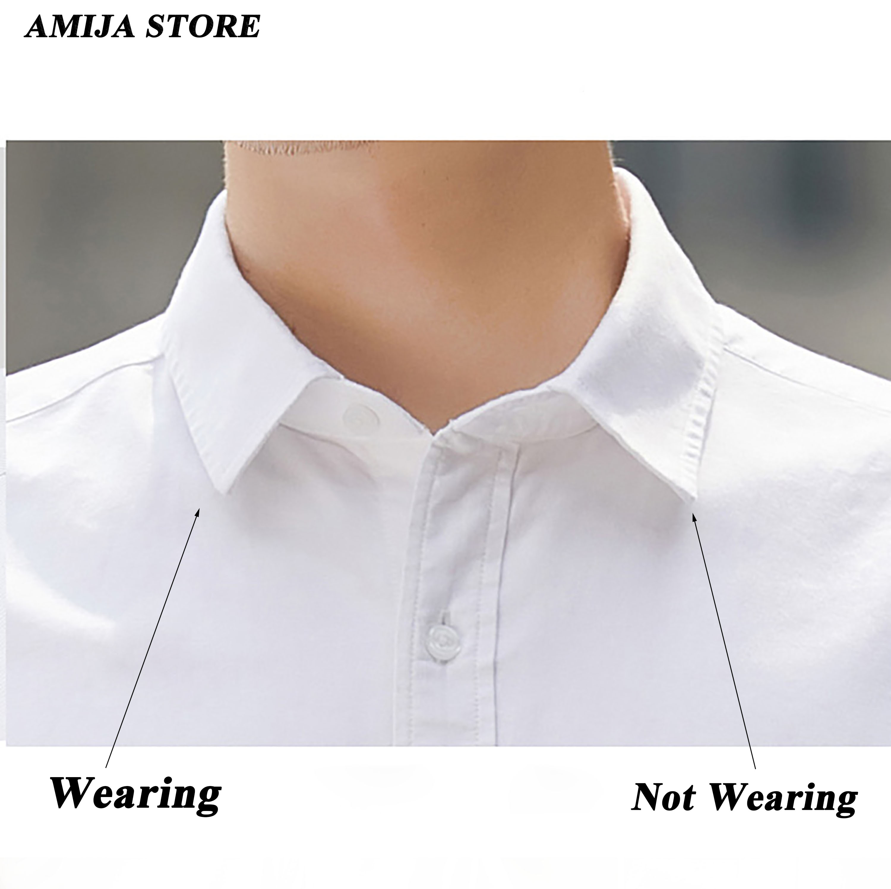 2Pcs สแตนเลสสตีล Collar Stays  - Men Accessories Unique บทวิจารณ์และราคา