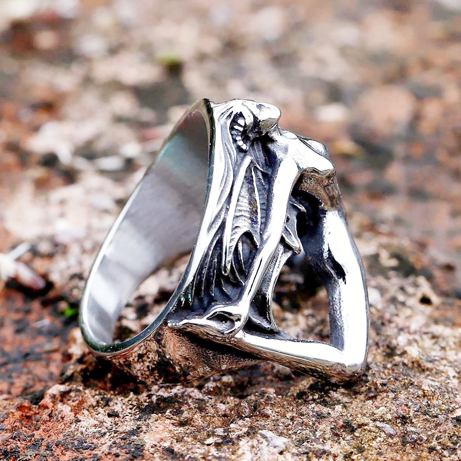 แหวนโลหะผสมสไตล์เรโทรสำหรับผู้ - Men Accessories Bd บทวิจารณ์และราคา