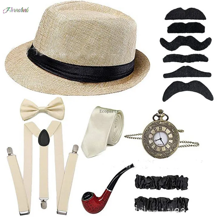 ปาร์ตี้ฮาโลวีน Great Gatsby คอ - Men'S Accessories In The 1920S บทวิจารณ์และราคา