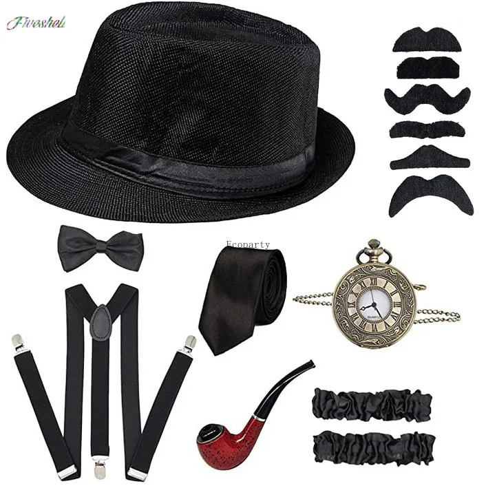ปาร์ตี้ฮาโลวีน Great Gatsby คอ - Men'S Accessories In The 1920S บทวิจารณ์และราคา