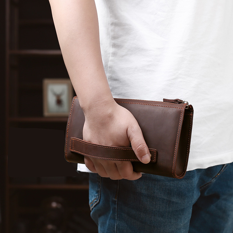 กระเป๋าคลัทช์ผู้ชายทรงยาว กระเ - Men'S Accessories Wallet บทวิจารณ์และราคา