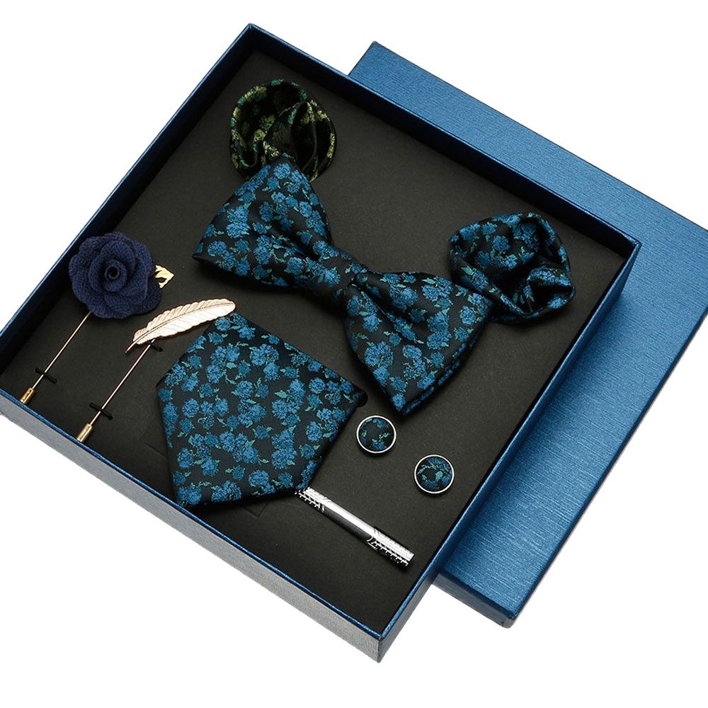 ชุดผ้าเช็ดหน้าผ้าไหมสุดหรูชุดใ - Neck Tie Set Box บทวิจารณ์และราคา