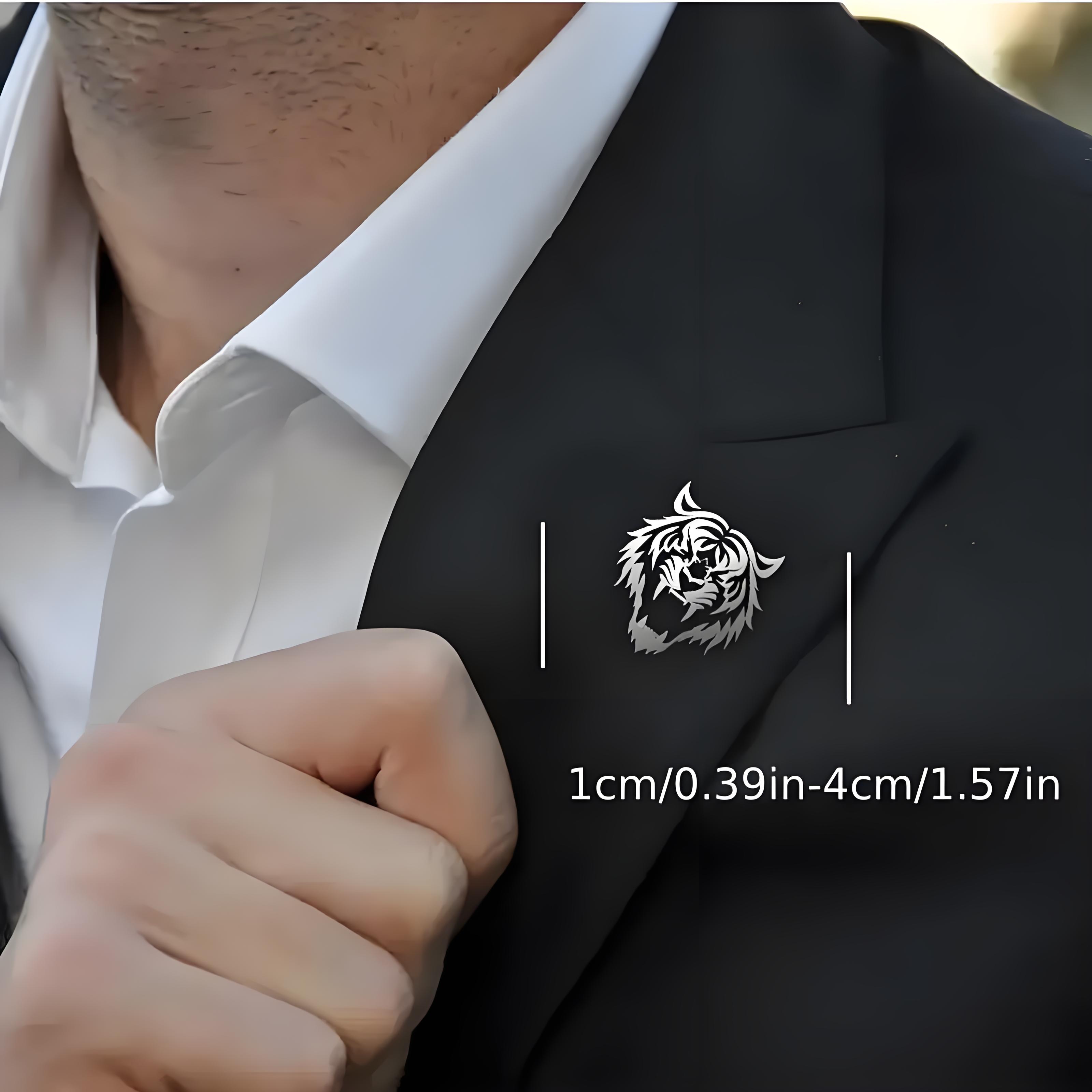 ผู้ชายสแตนเลส Tiger HEAD Lapel - Men Accessories Kit บทวิจารณ์และราคา