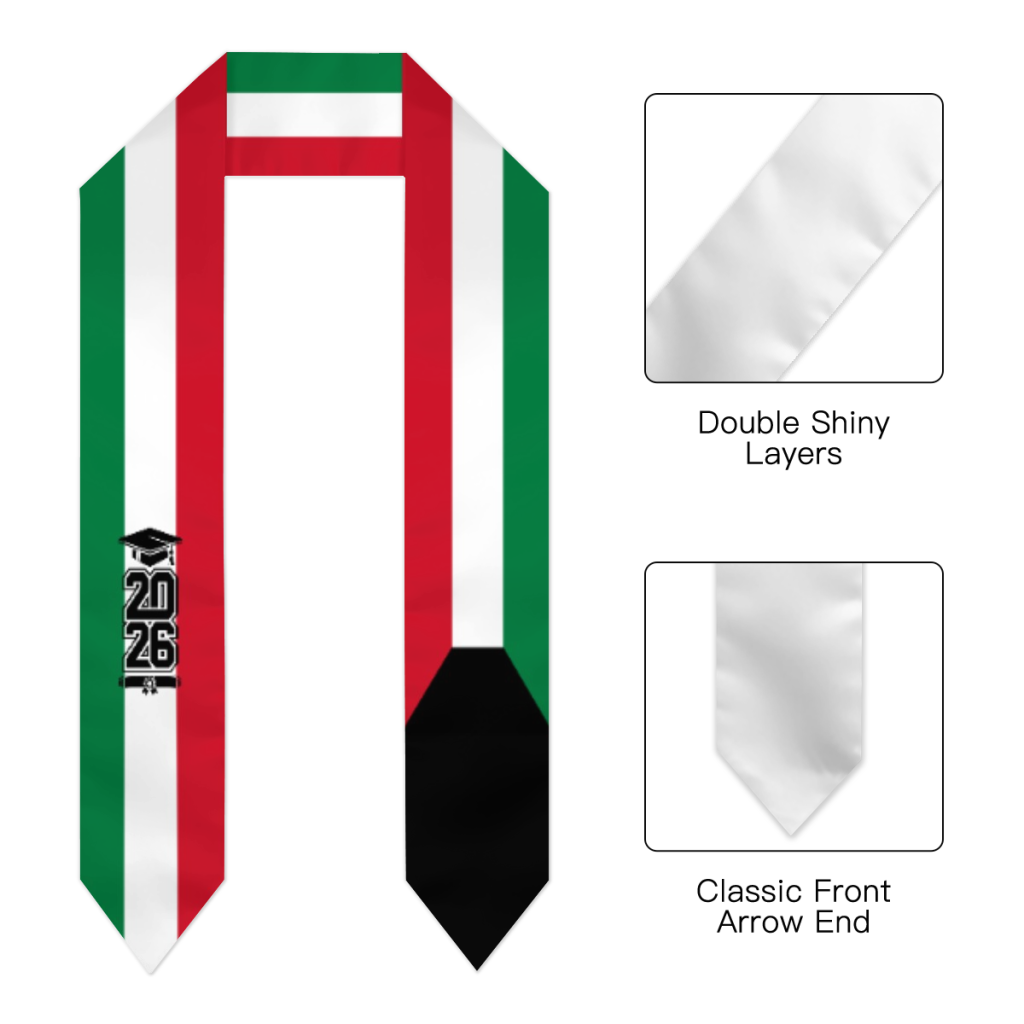 ผ้าพันคอธงชาติกูเวต รุ่นปี 202 - Men Accessories Kuwait บทวิจารณ์และราคา