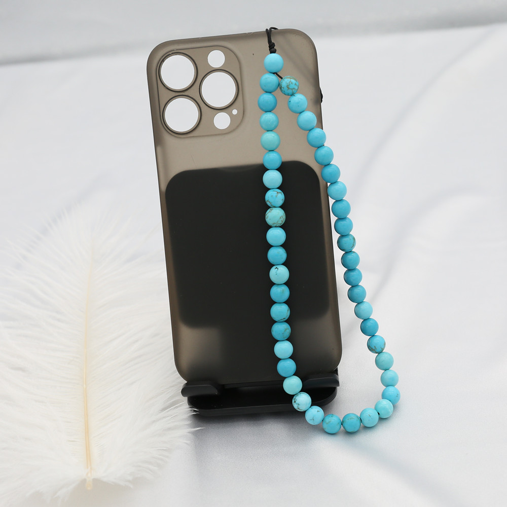 8MM Blue Turquoise Beaded โทรศ - Men'S Accessories Vintage บทวิจารณ์และราคา