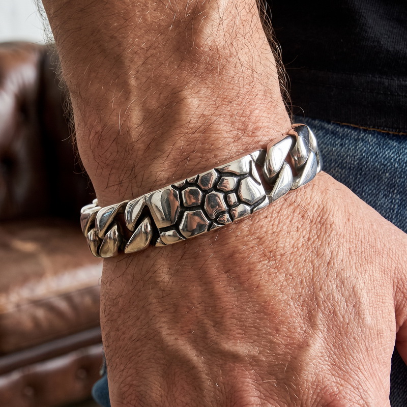 สร้อยข้อมือโซ่สแตนเลสสตีลวินเท - Men Accessories Bd บทวิจารณ์และราคา