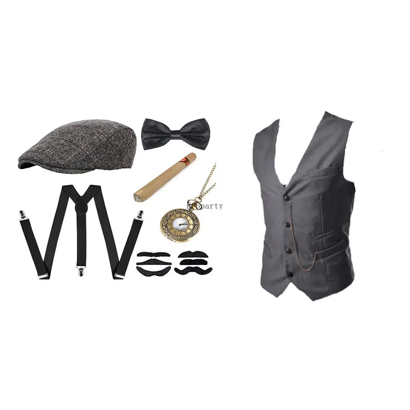 ชุดคอสตูมแก๊งสเตอร์ชายพร้อมเคร - Men'S Accessories In The 1920S บทวิจารณ์และราคา