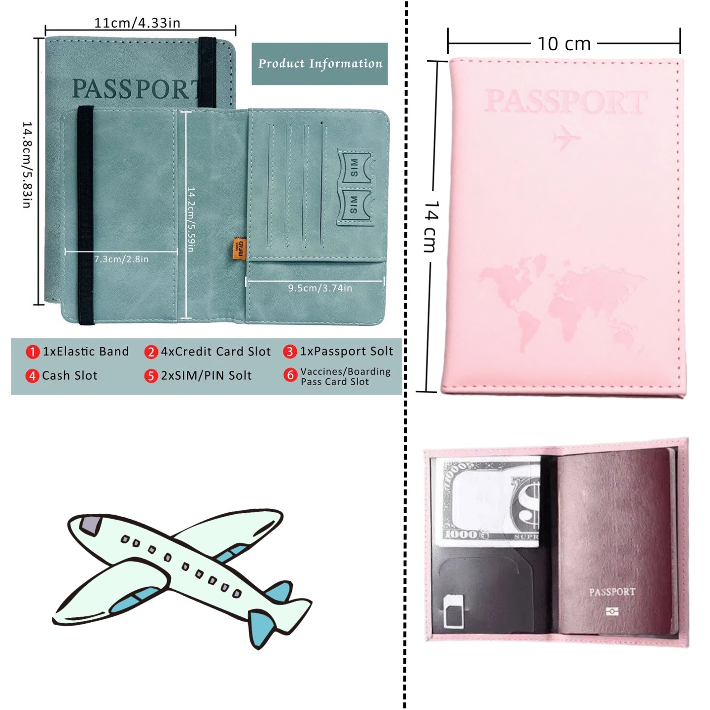 ปกหนังสือเดินทาง RFID สไตล์วิน - Men'S Accessories Wallet บทวิจารณ์และราคา