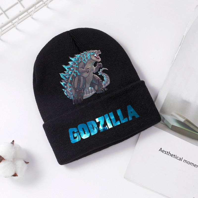 Godzilla ถักหมวกฤดูหนาวฤดูใบไม - Men Accessories Unique บทวิจารณ์และราคา