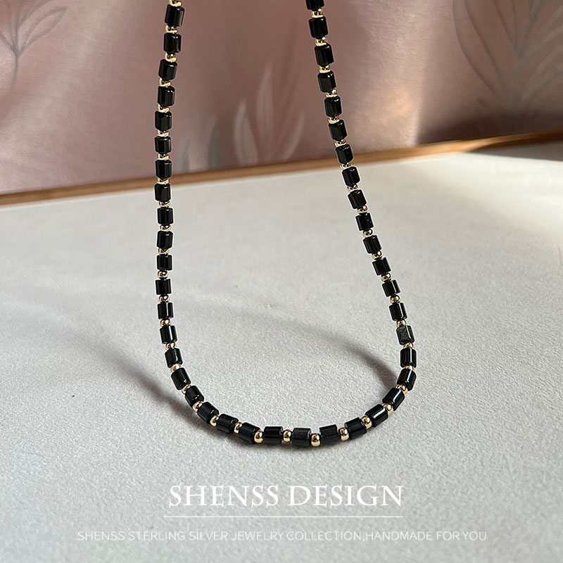 สร้อยคอออบซิเดียน4มม. ทำจากทอง - Men'S Accessories Vintage บทวิจารณ์และราคา