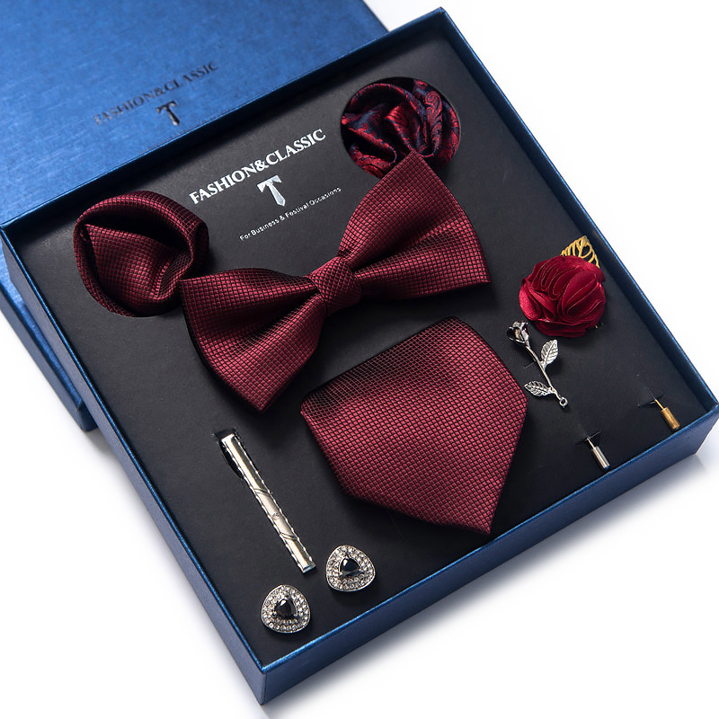 วันหยุด Tie ผ้าเช็ดหน้า Pocket - Neck Tie Set Box บทวิจารณ์และราคา