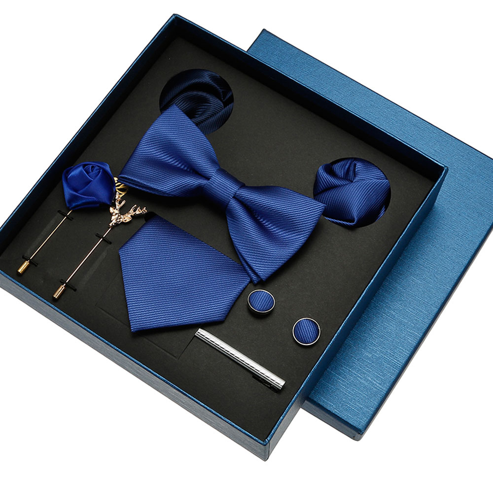 ชุดเนคไทสีทึบสำหรับผู้ชายกล่อง - Neck Tie Set Box บทวิจารณ์และราคา