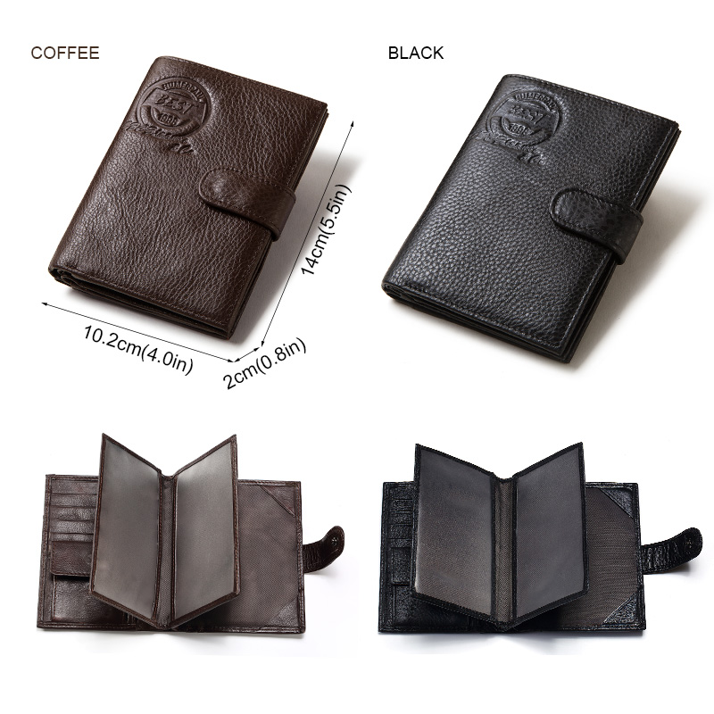 KAVIS กระเป๋าสตางค์หนังแท้ผู้ช - Men'S Accessories Wallet บทวิจารณ์และราคา